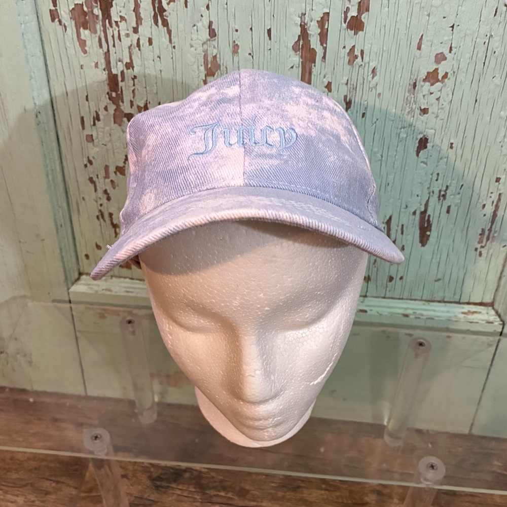 Women’s blue & white tie dye Juicy Couture baseball cap